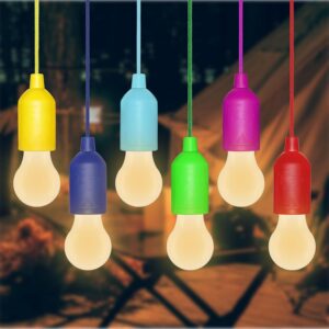 Advan-Kalender: 6 Farbige LED-Hängeleuchten – Stylisches Licht für drinnen & draußen