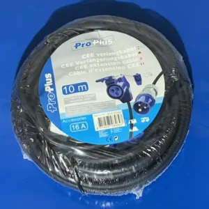 CEE- Gummileitung mit Winkelstecker, 10 m, 3x1,5mm²